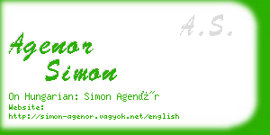 agenor simon business card